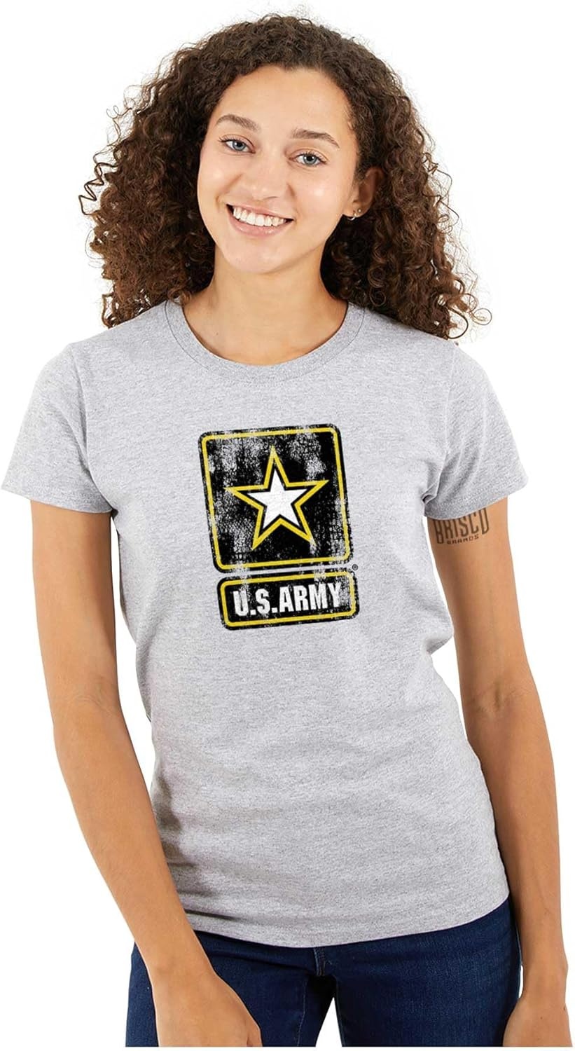 image:imageVintage Military US Army Star Logo Womens Slim Fit Graphic Tee