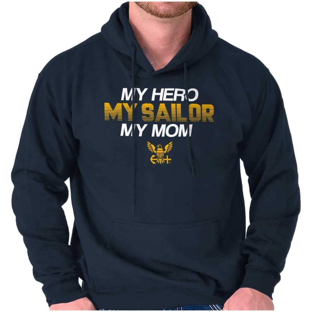 image:imageBrisco Brands United States Navy Sailor Mom Mother Hoodie Sweatshirt Women MenNavy