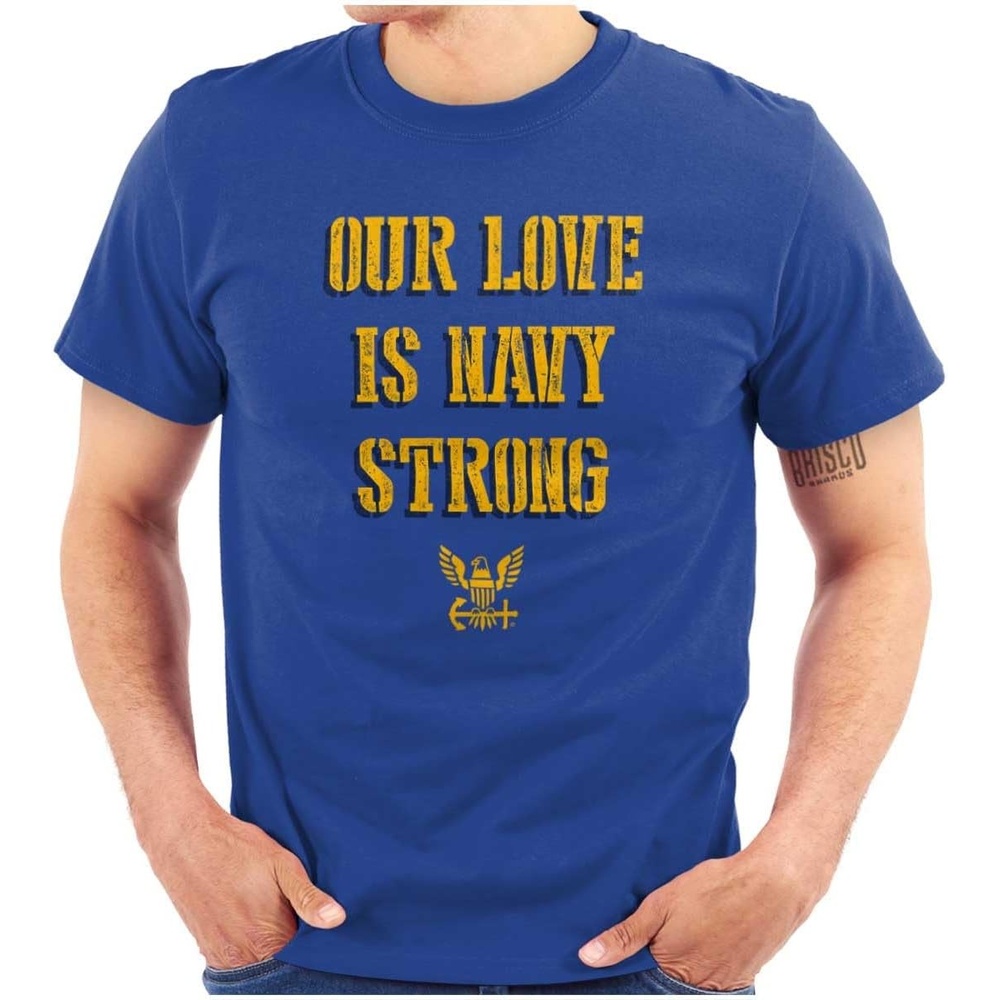 image:imageOur Love is Navy Strong Anchor Logo Graphic T Shirt Men or WomenRoyal