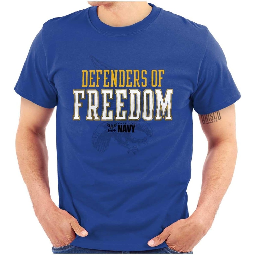 image:imageUS Navy Logo Defenders of Freedom Graphic T Shirt Men or WomenRoyal