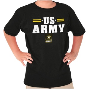 Brisco Brands United States Army Star Logo Military Crewneck T Shirts Boy Girl