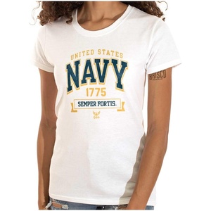 United States Navy Semper Fortis 1775 Womens Slim Fit Graphic Tee
