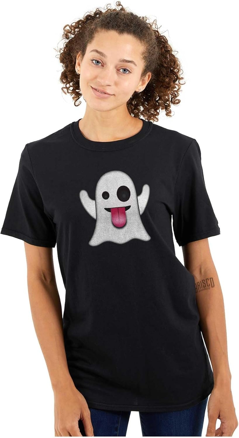 image:image100 Points Perfect Score Text Icon Graphic T Shirt Men or WomenGhost Emoticon Black