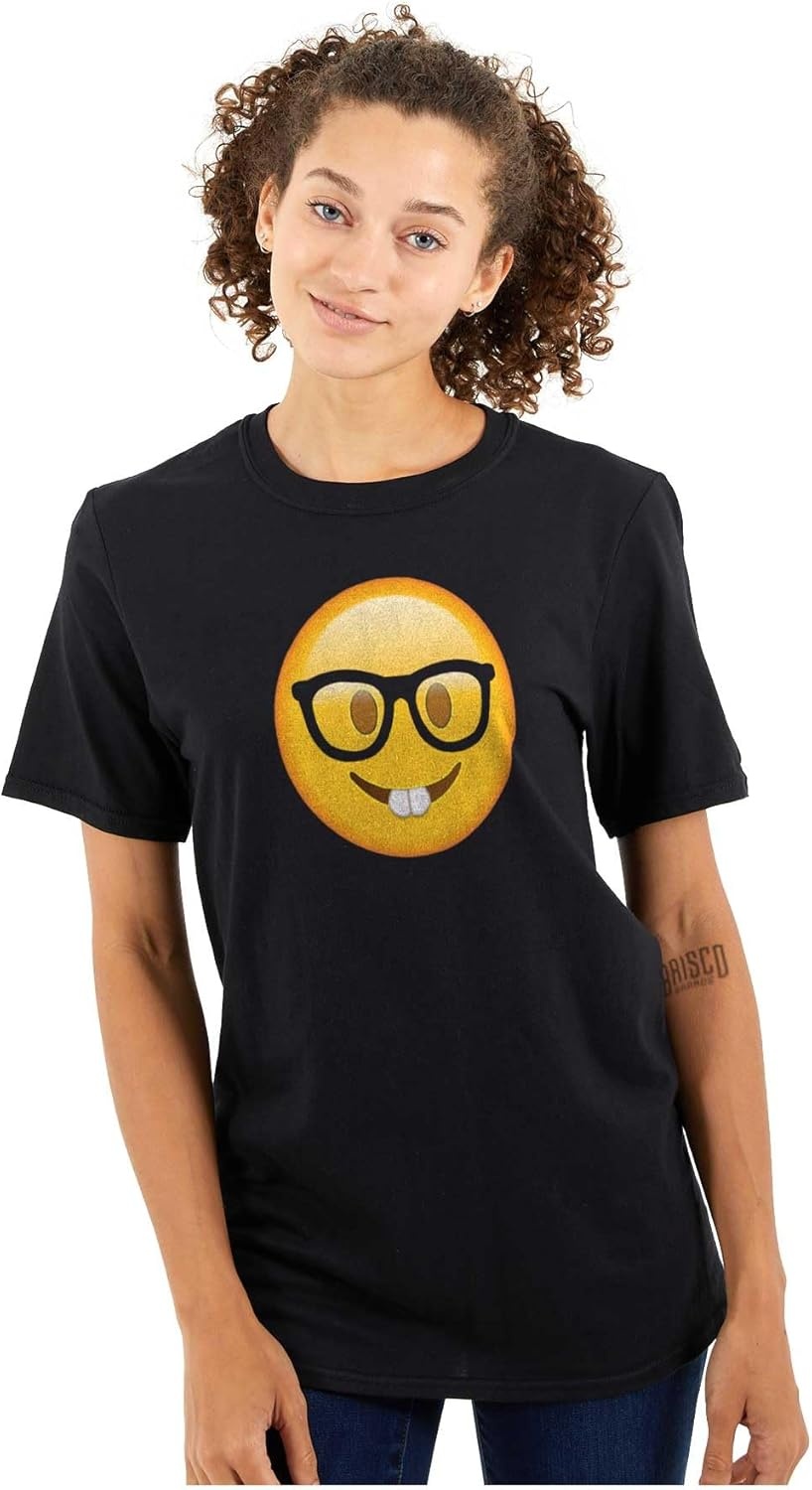 image:image100 Points Perfect Score Text Icon Graphic T Shirt Men or WomenNerd Emoticon Black