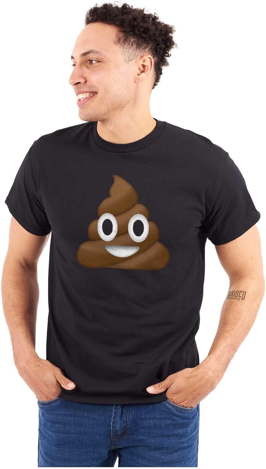 image:image100 Points Perfect Score Text Icon Graphic T Shirt Men or WomenPoop Emoticon Black
