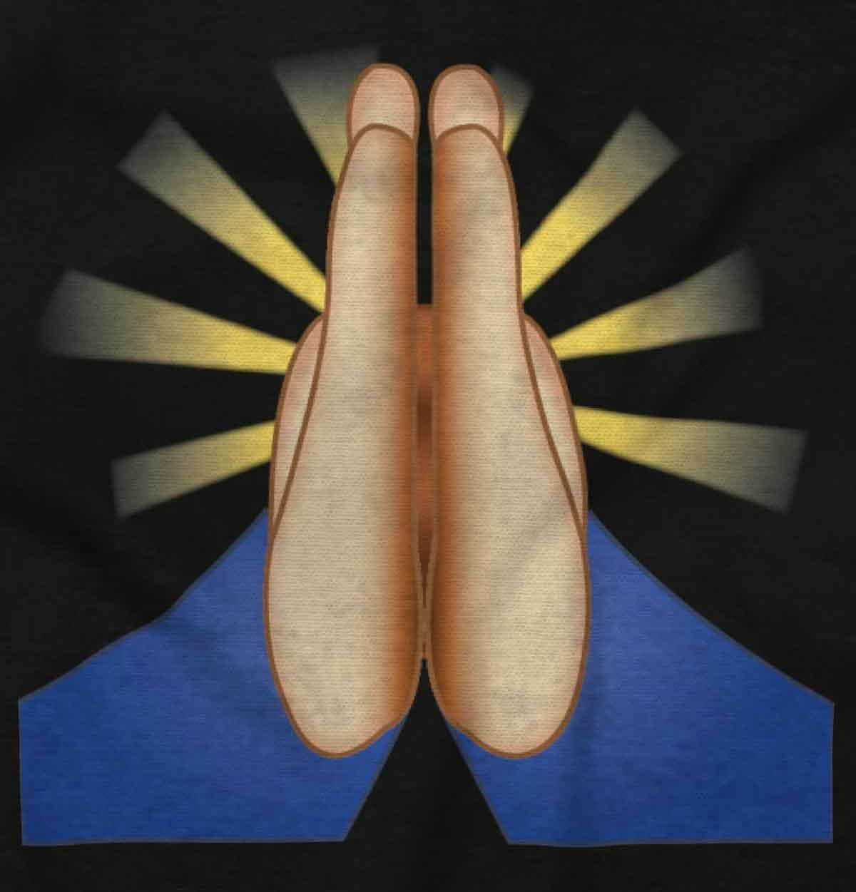 image:image100 Points Perfect Score Text Icon Graphic T Shirt Men or WomenPraying Emoticon Black