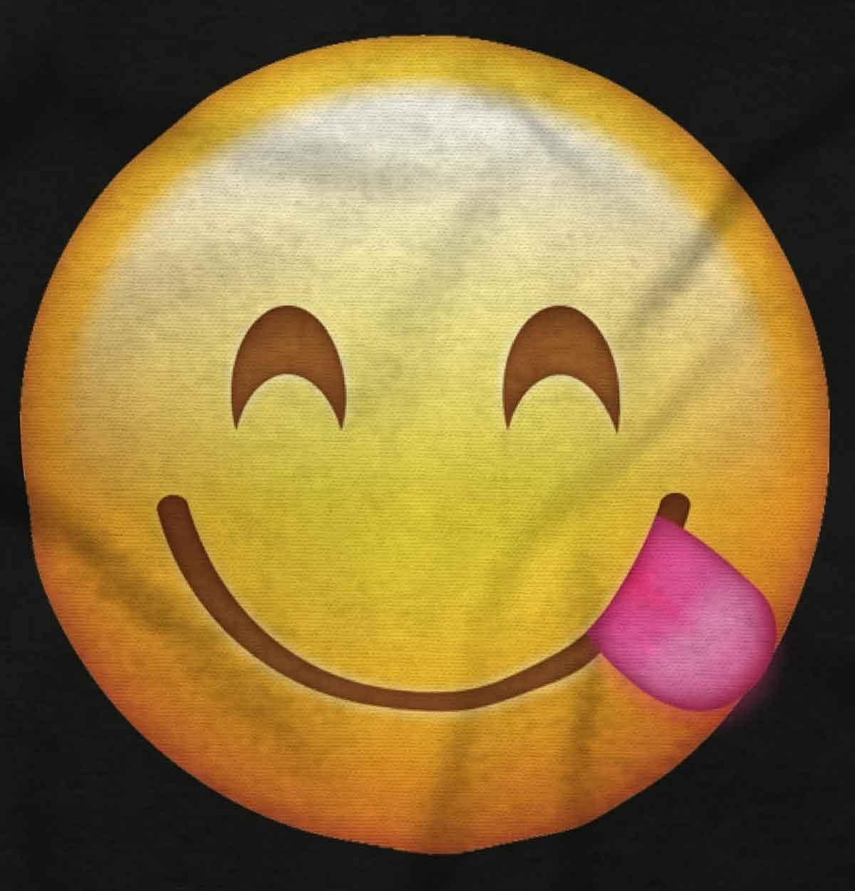 image:image100 Points Perfect Score Text Icon Graphic T Shirt Men or WomenSmiling Tongue Emoticon Black