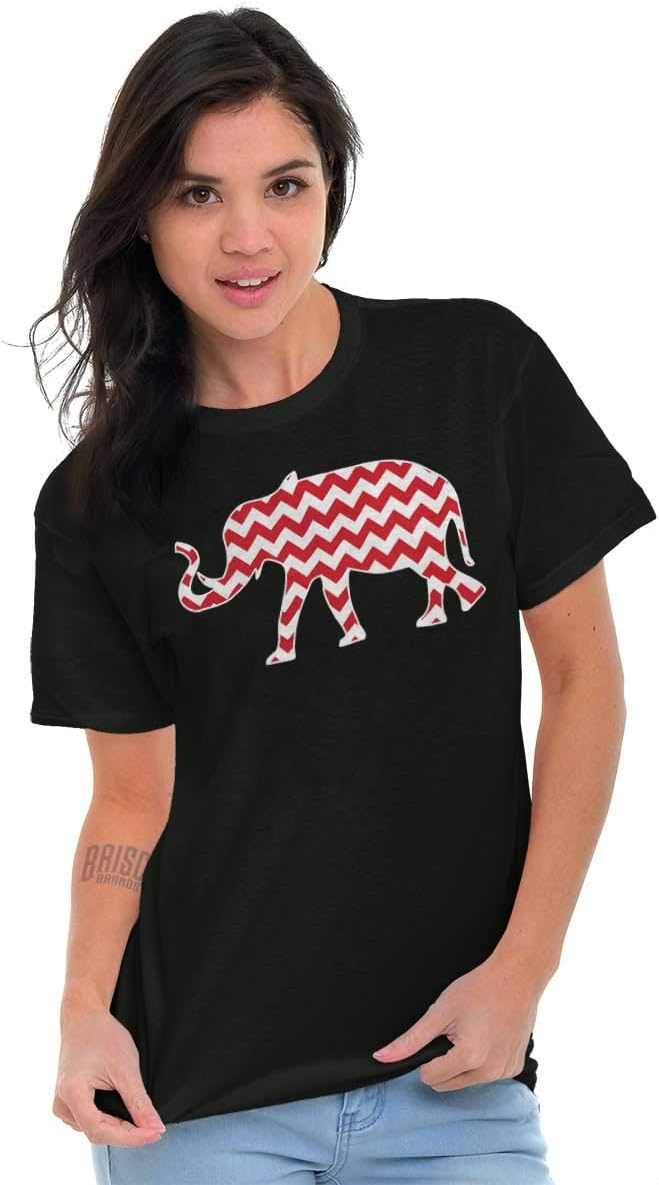 image:imageAlabama AL Elephant Chevron Print Womens Graphic T Shirt TeesBlack