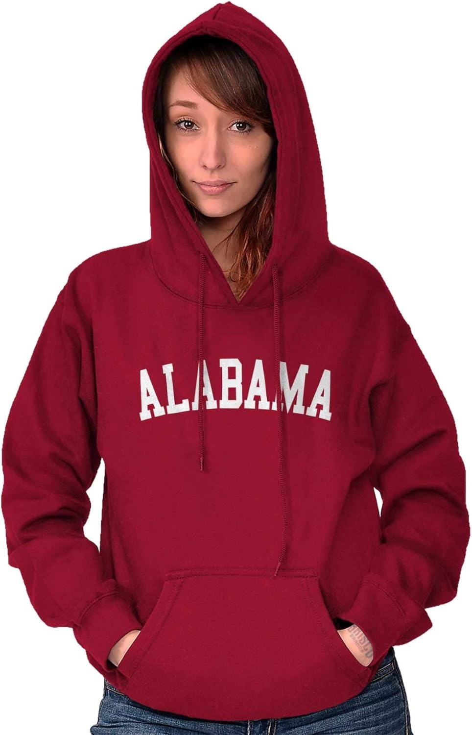 image:imageAlabama Simple Traditional Classic Hoodie Sweatshirt Women MenCardinal Red