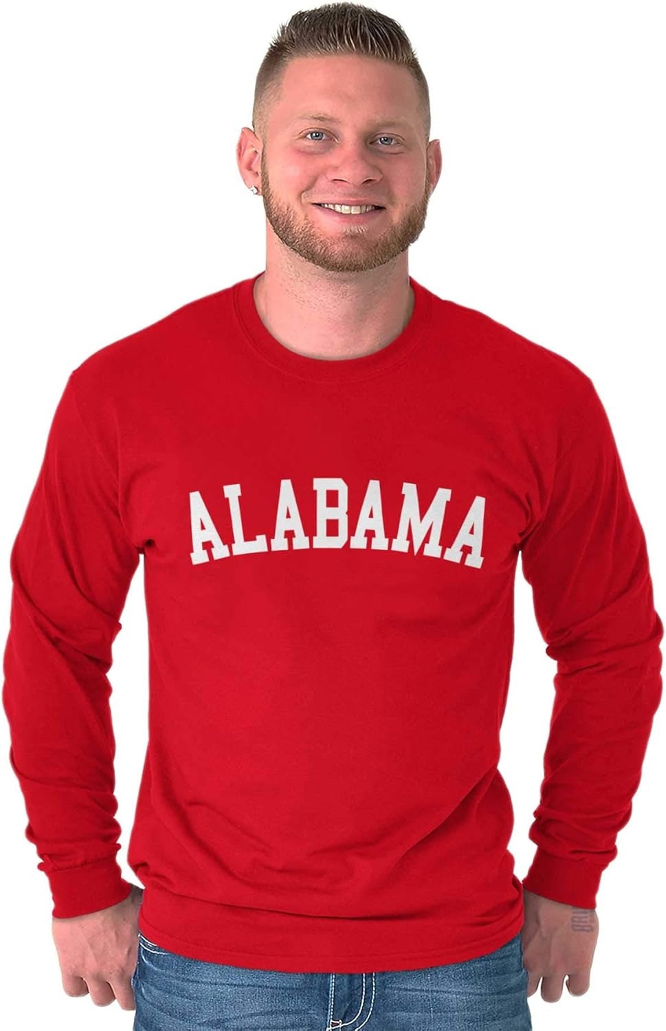image:imageAlabama Simple Traditional Classic Long Sleeve Tshirt Men WomenRed