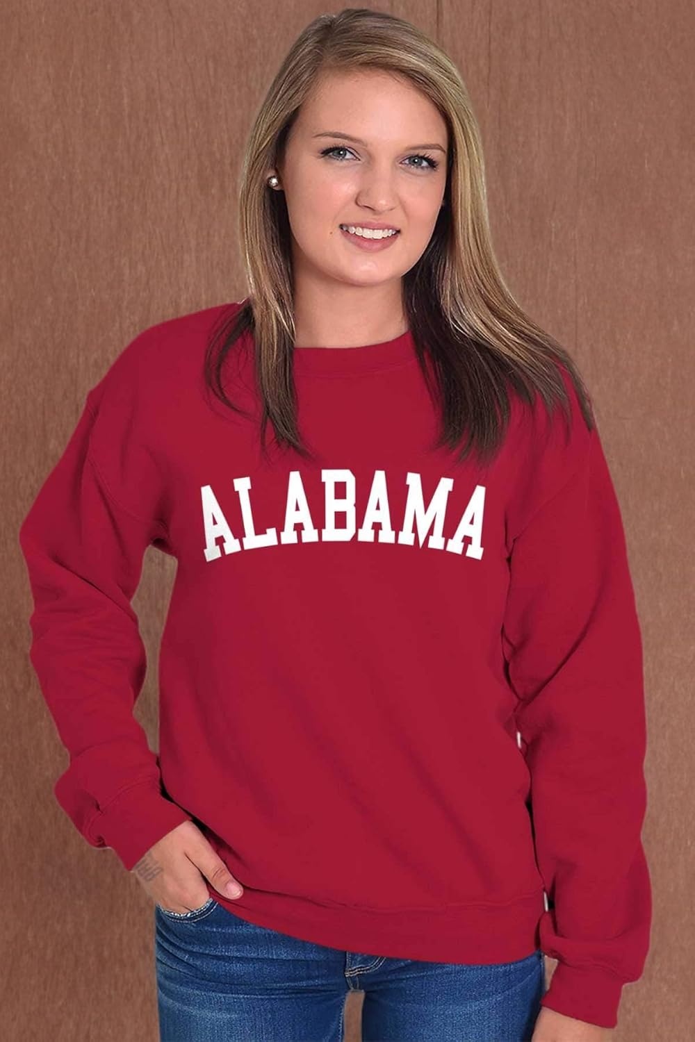 image:imageAlabama Simple Traditional Classic Sweatshirt for Men or WomenCardinal Red