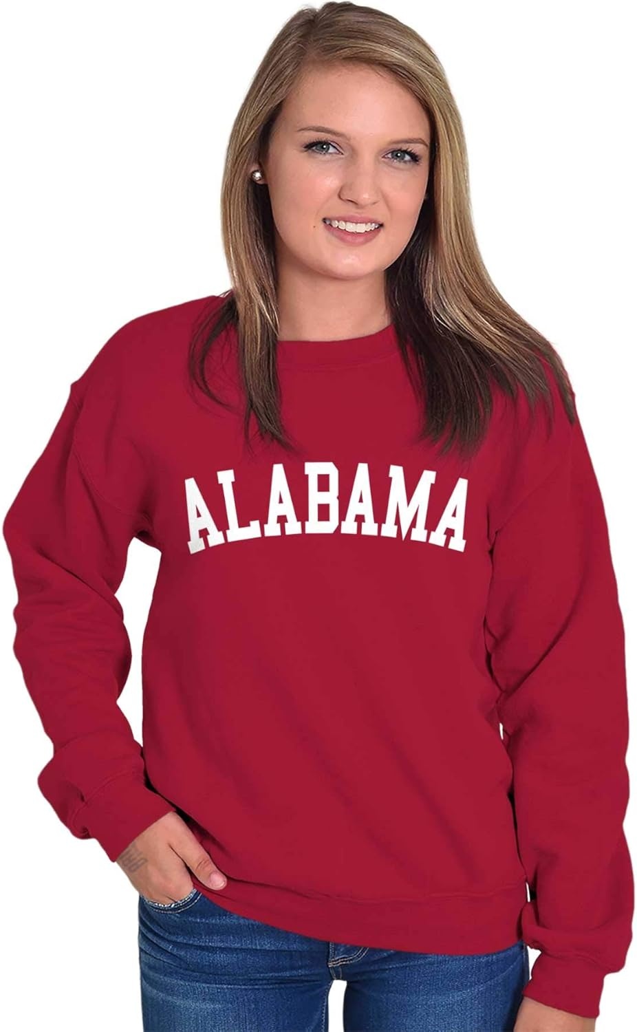 image:imageAlabama Simple Traditional Classic Sweatshirt for Men or WomenCardinal Red