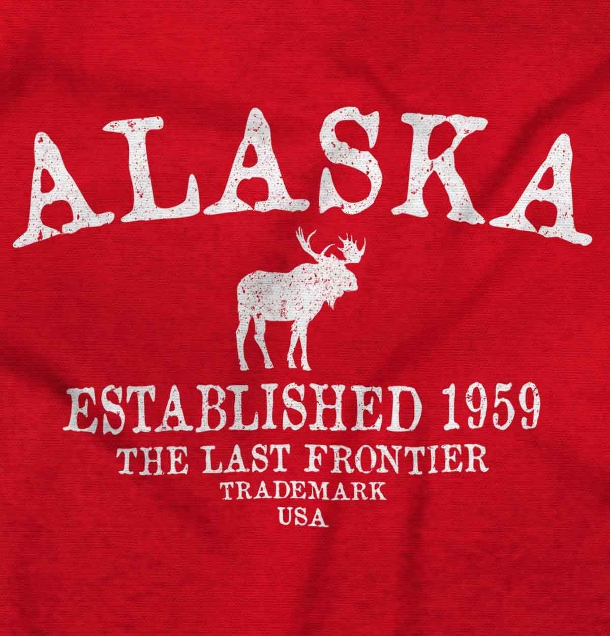 image:imageAlaska Vintage Established Hipster Hoodie Sweatshirt Women MenRed