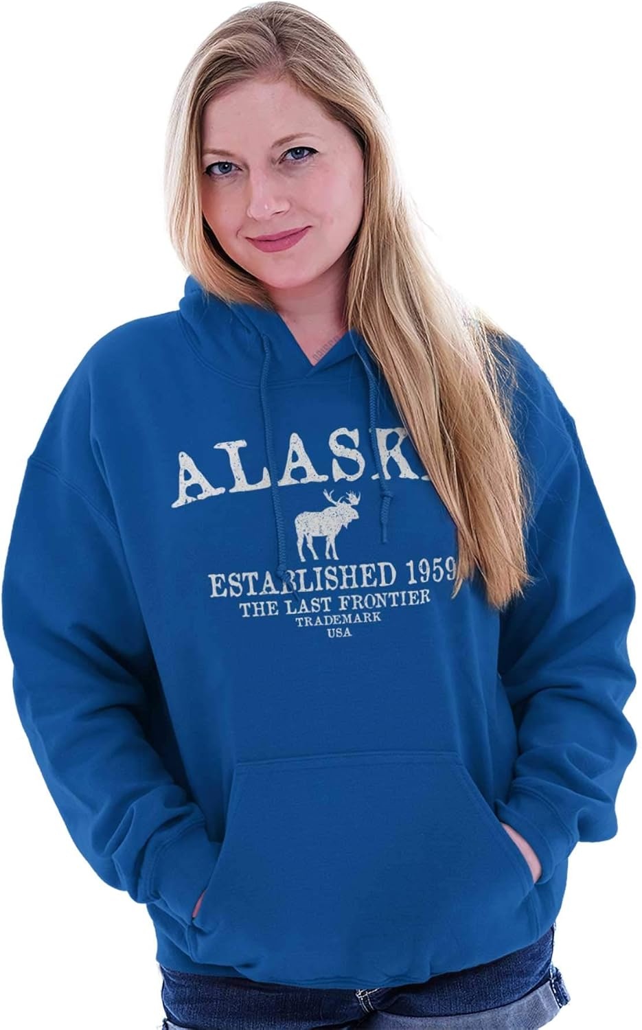 image:imageAlaska Vintage Established Hipster Hoodie Sweatshirt Women MenRoyal