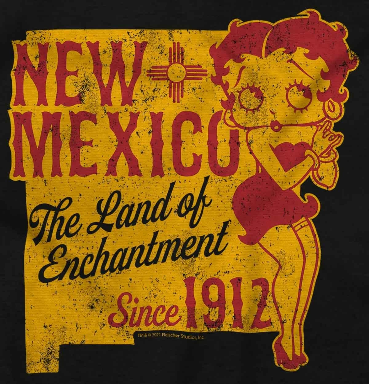 image:imageBetty Boop Cartoon American States Womens Graphic T Shirt TeesNew Mexico