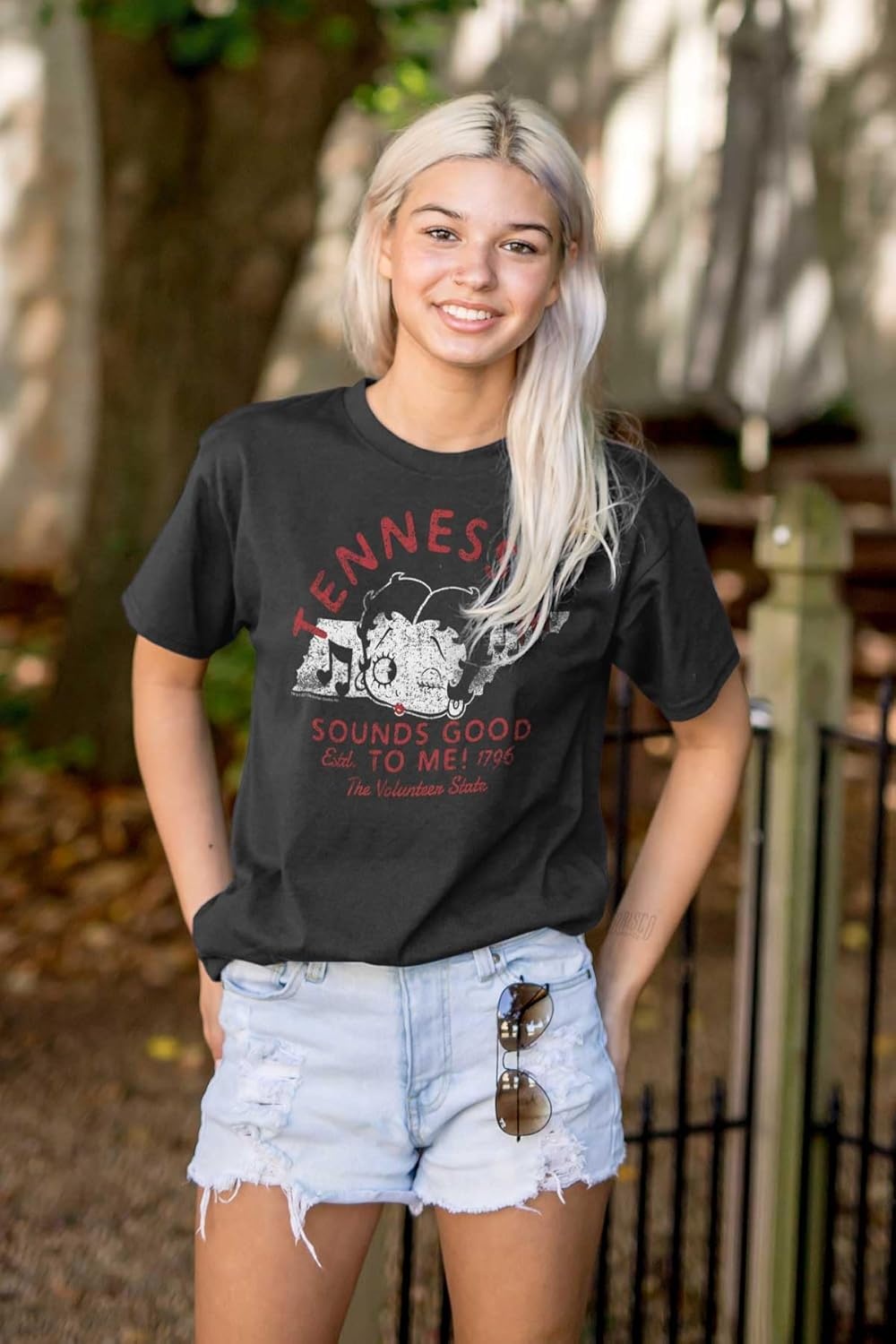 image:imageBetty Boop Cartoon American States Womens Graphic T Shirt TeesTennessee