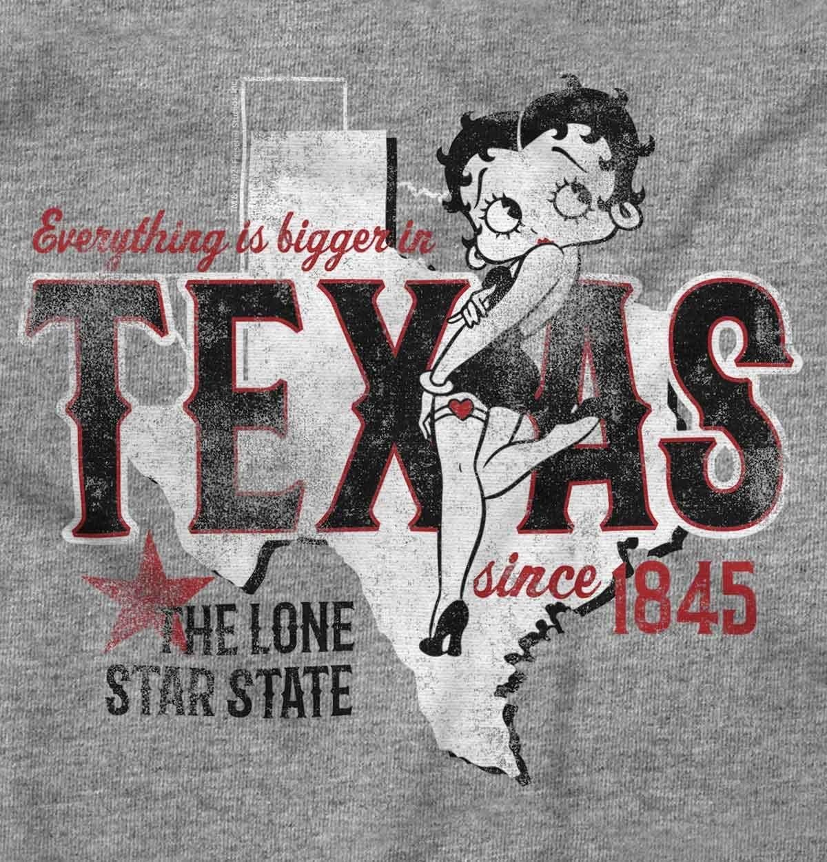 image:imageBetty Boop Cartoon American States Womens Graphic T Shirt TeesTexas