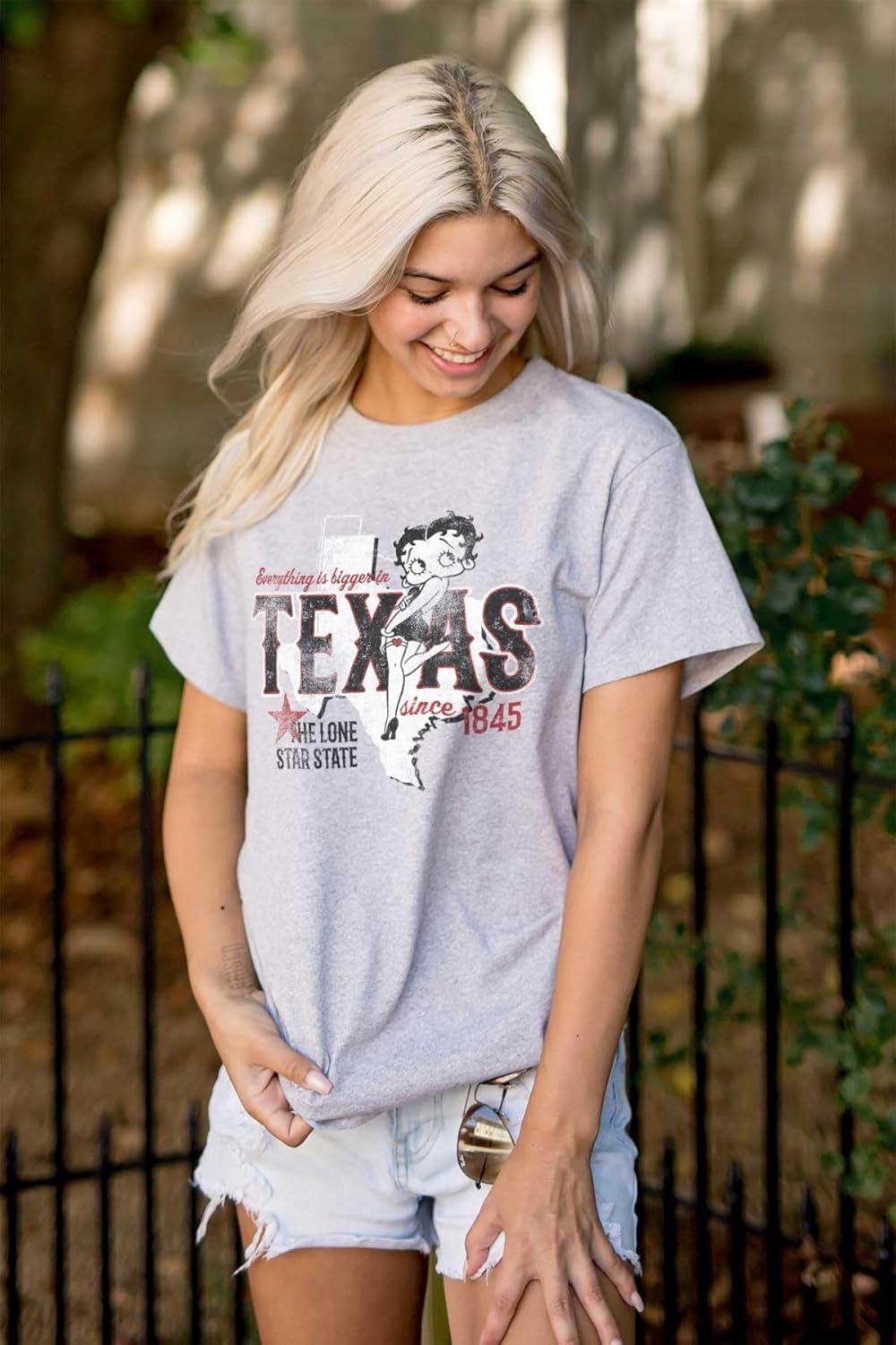 image:imageBetty Boop Cartoon American States Womens Graphic T Shirt TeesTexas