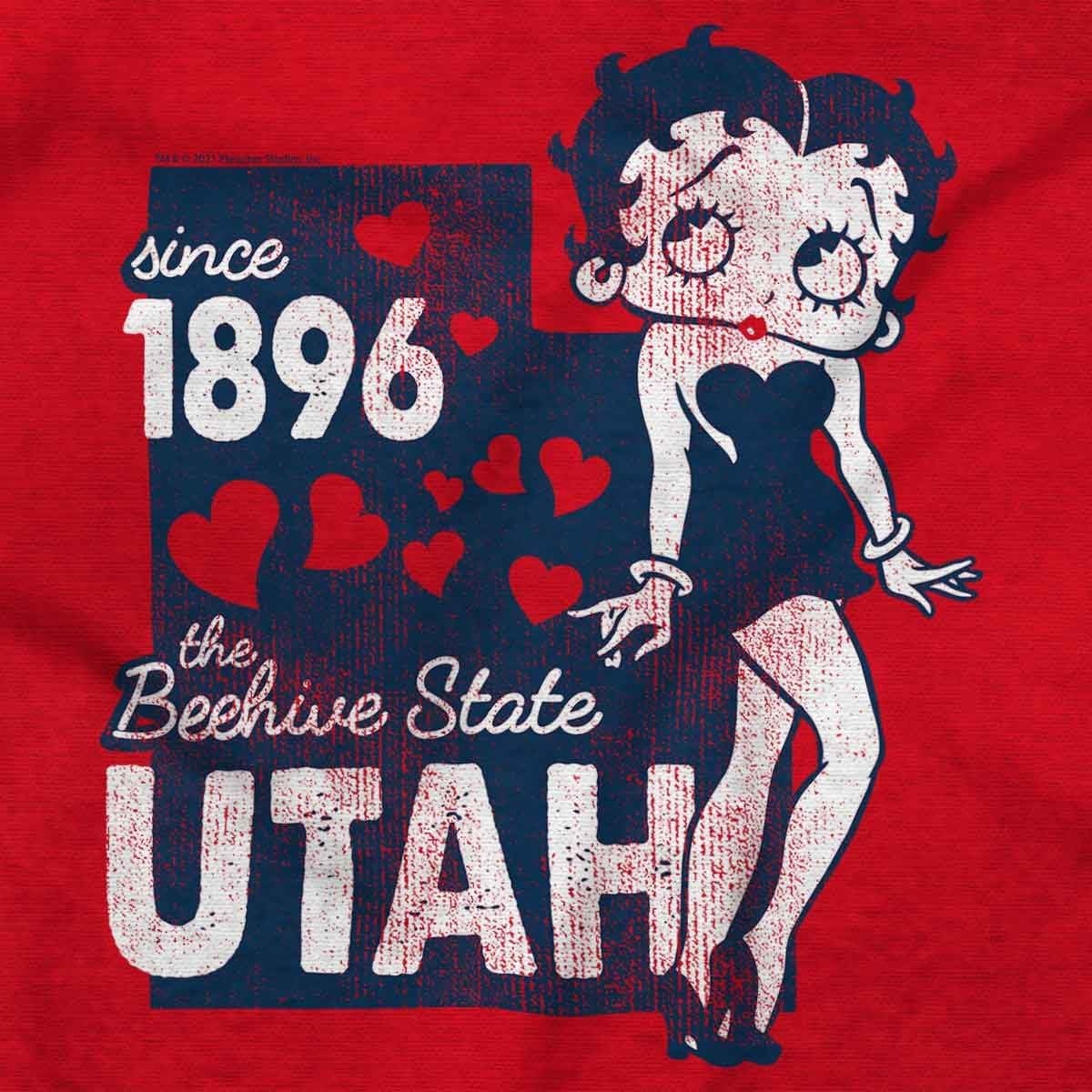 image:imageBetty Boop Cartoon American States Womens Graphic T Shirt TeesUtah