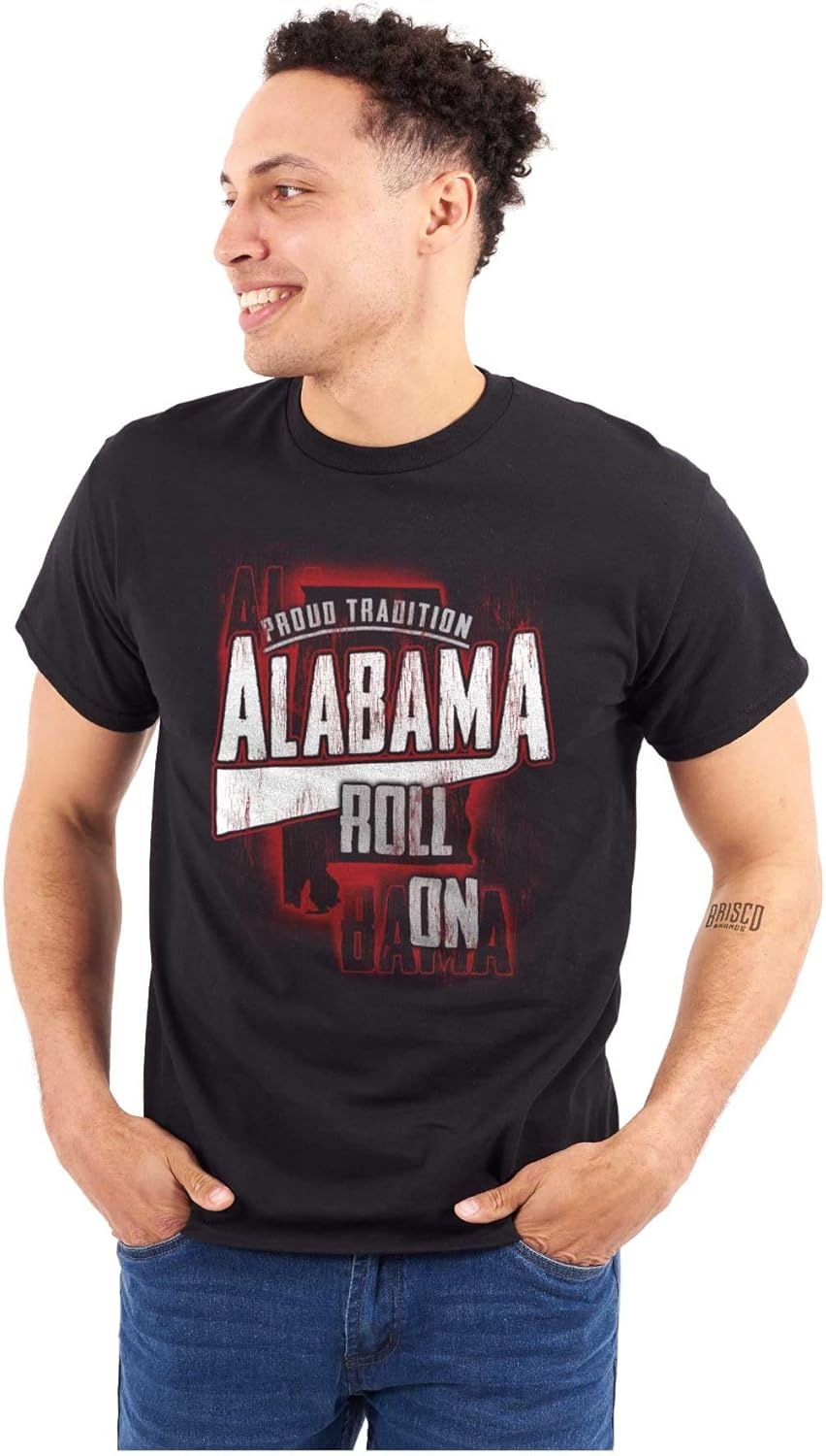 image:imageBrisco Brands Alabama Tradition Distressed Athletic Graphic T Shirt Men or WomenBlack