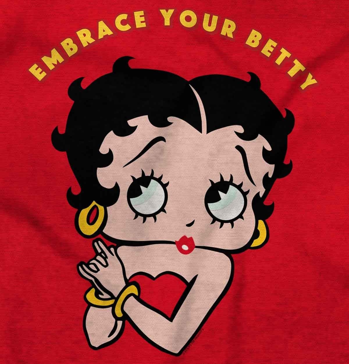 image:imageBrisco Brands Betty Boop Cartoon Cute Motivational Hoodie Sweatshirt WomenAntique Cherry Red