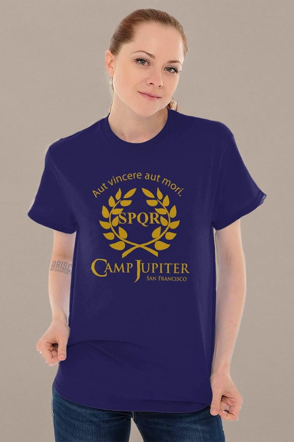image:imageBrisco Brands Camp Jupiter SPQR Greek Mythology Graphic T Shirt Men or WomenPurple