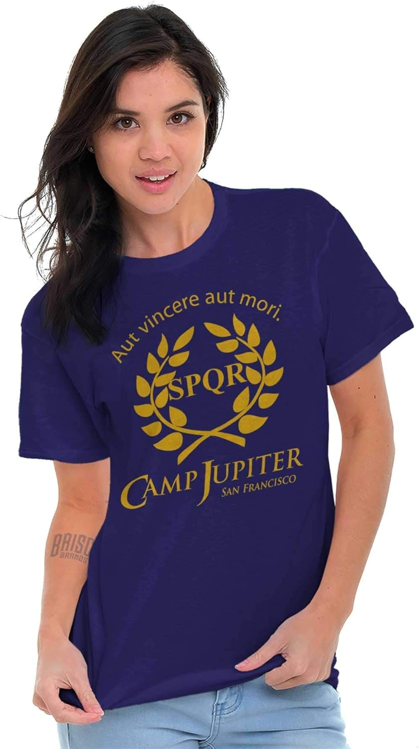 image:imageBrisco Brands Camp Jupiter SPQR Greek Mythology Graphic T Shirt Men or WomenPurple