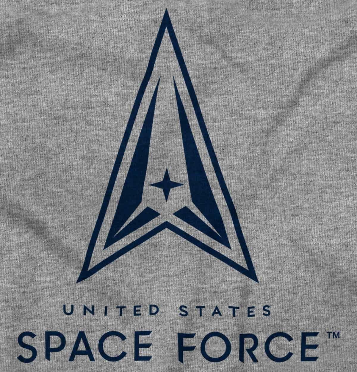 image:imageBrisco Brands Classic US Space Force Military Logo Sweatshirt for Men or WomenSport Grey