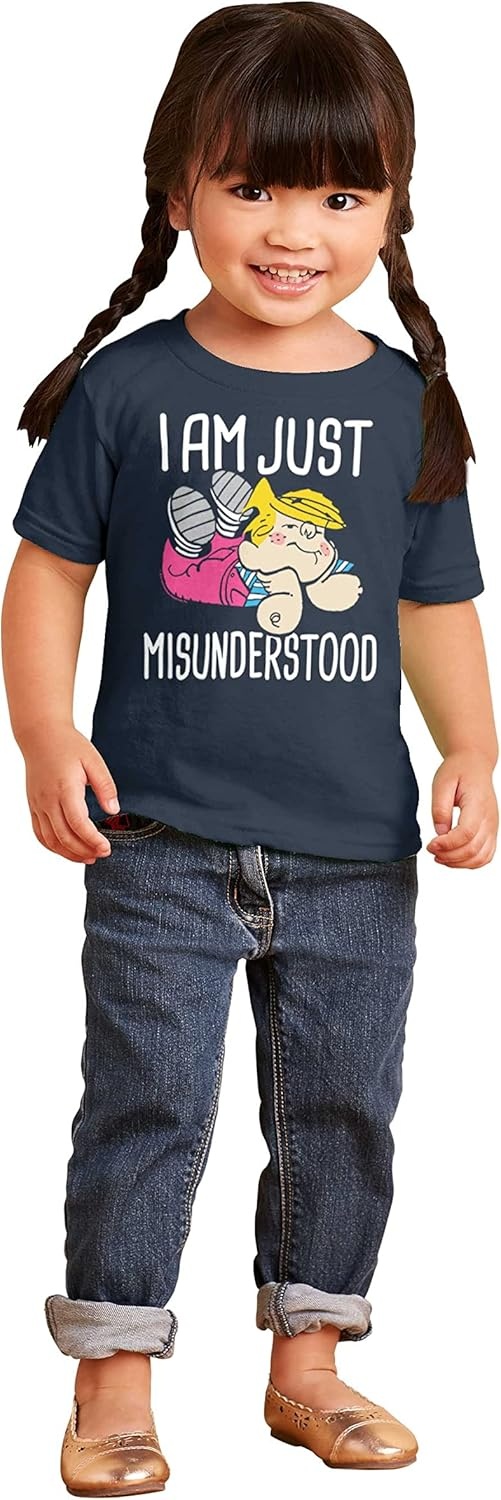 image:imageBrisco Brands Dennis The Menace Just Misunderstood Toddler Boy Girl T ShirtNavy
