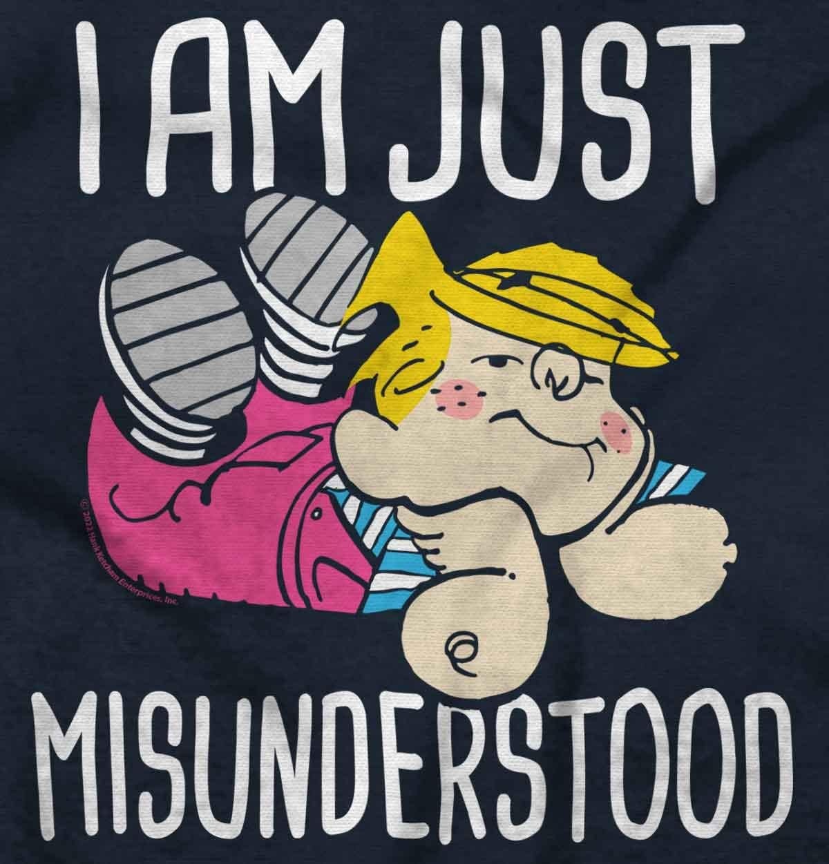 image:imageBrisco Brands Dennis The Menace Just Misunderstood Toddler Boy Girl T ShirtNavy