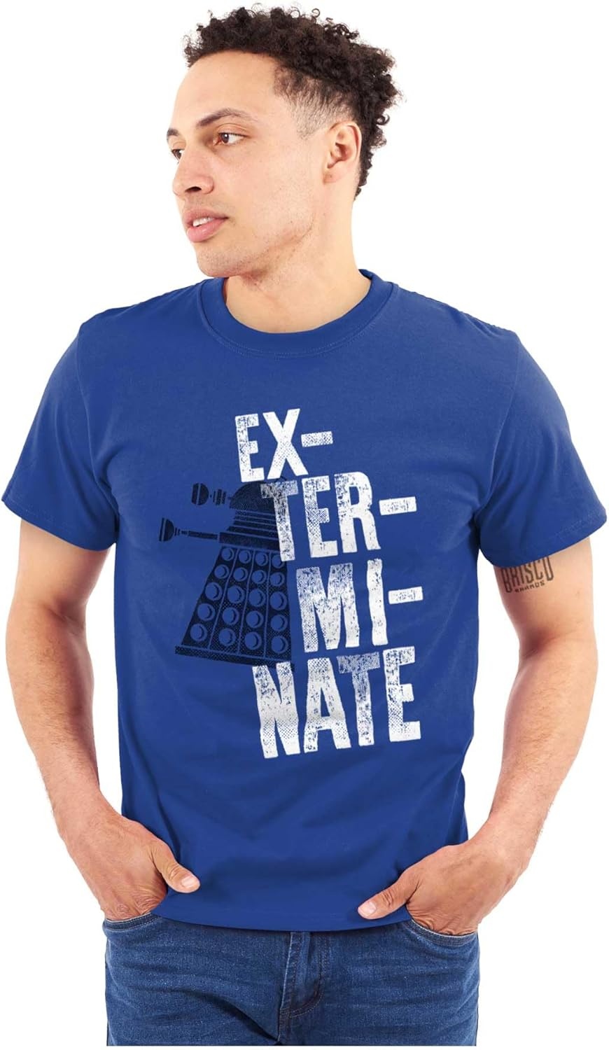 image:imageBrisco Brands Exterminate Mutant ScienceFiction Graphic T Shirt Men or WomenRoyal