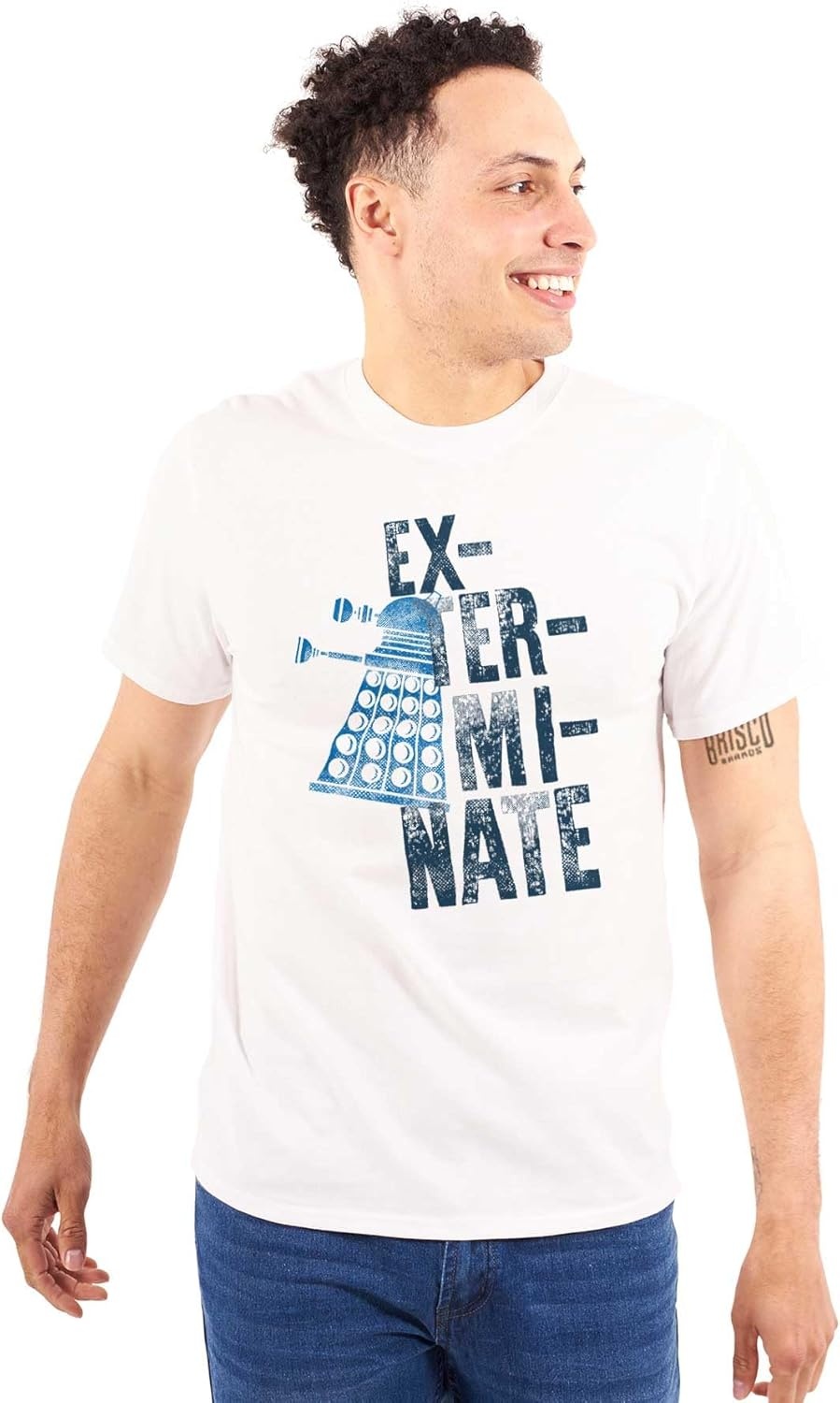 image:imageBrisco Brands Exterminate Mutant ScienceFiction Graphic T Shirt Men or WomenWhite