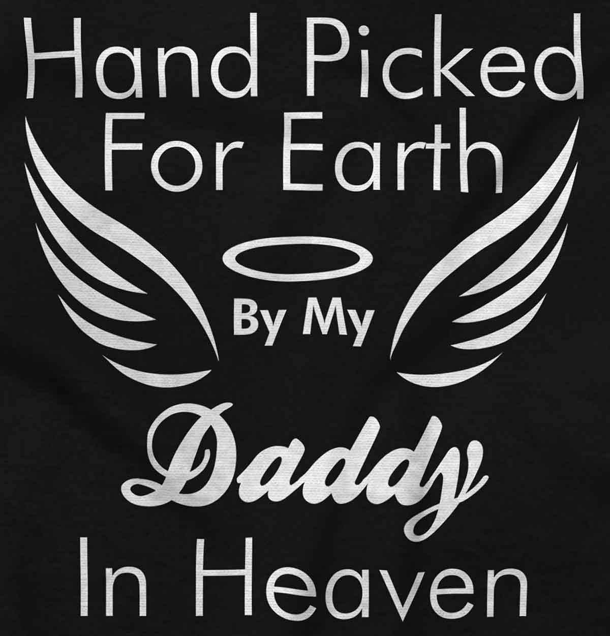 image:imageBrisco Brands Father Hand Picked By Daddy in Heaven Baby Romper Boys or GirlsBlack