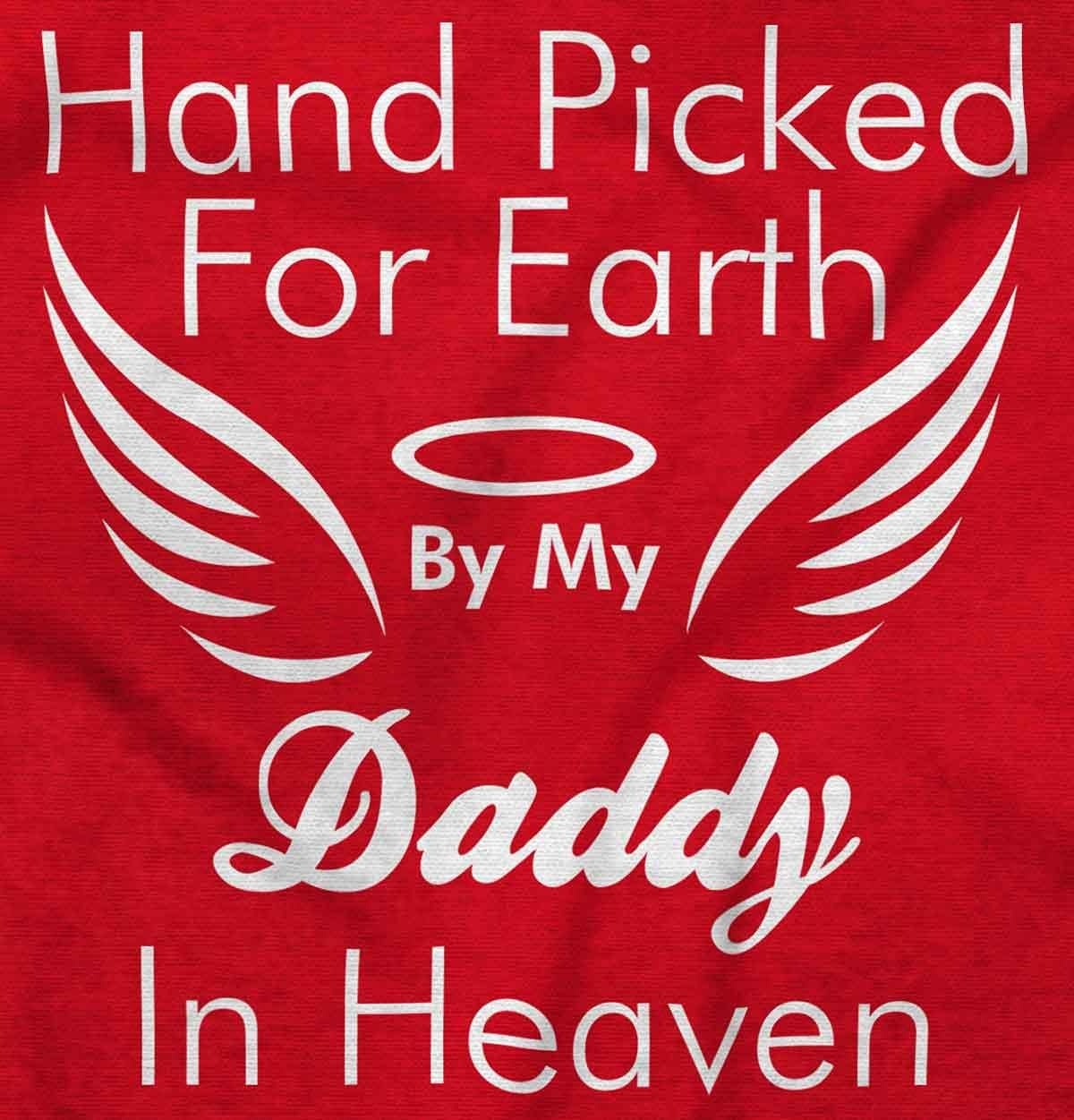 image:imageBrisco Brands Father Hand Picked By Daddy in Heaven Baby Romper Boys or GirlsRed
