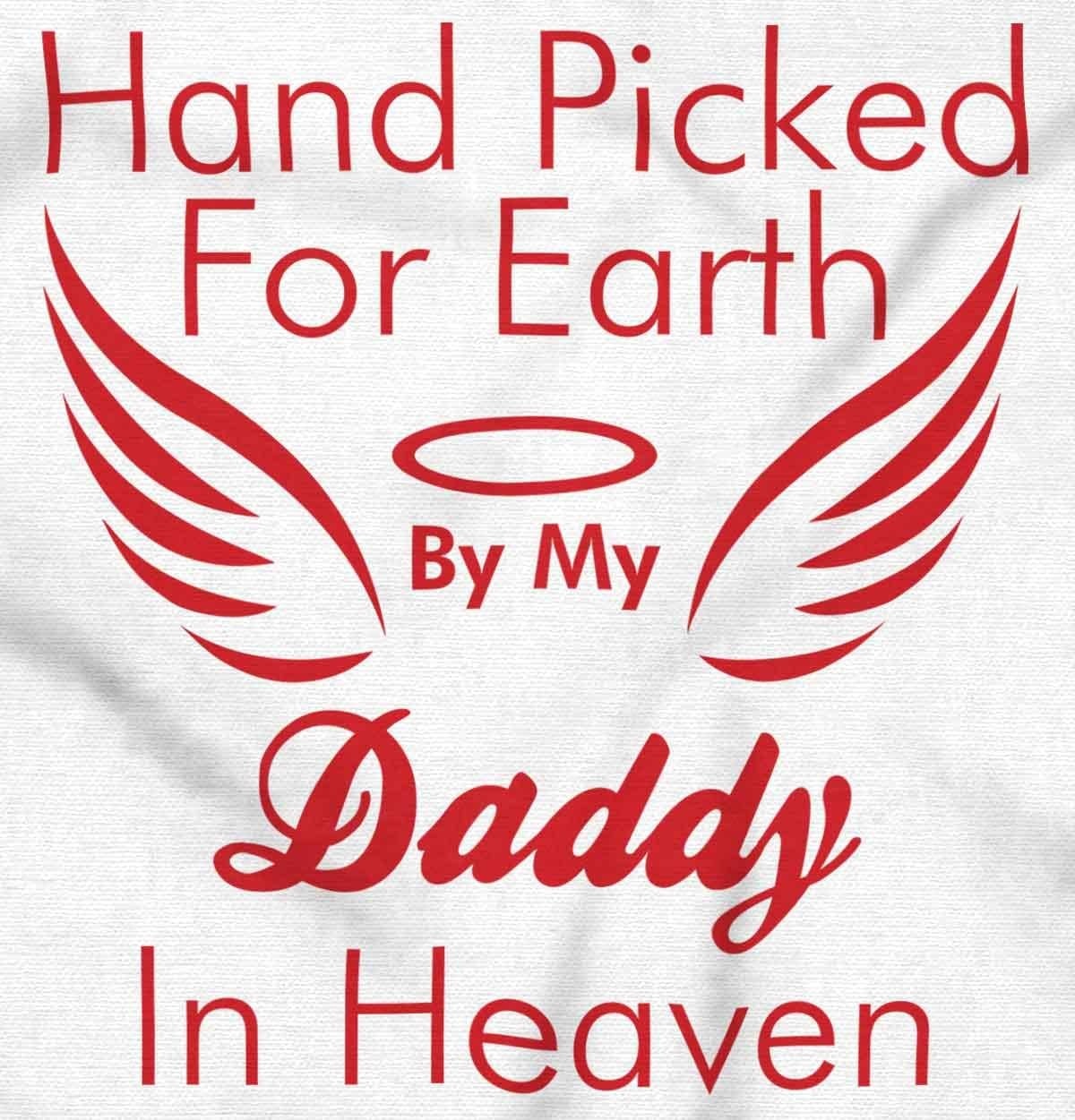 image:imageBrisco Brands Father Hand Picked By Daddy in Heaven Baby Romper Boys or GirlsWhite