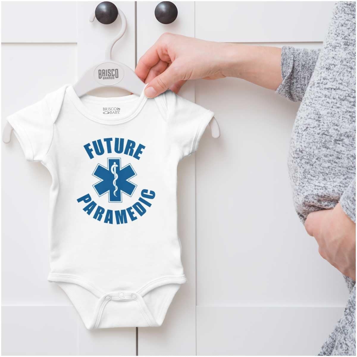 image:imageBrisco Brands Future Paramedic EMT Medic Baby Romper Boys or GirlsWhite