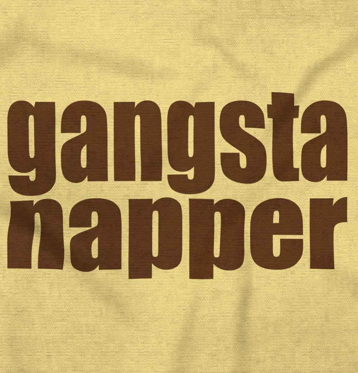 image:imageBrisco Brands Gangsta Napper Rap Hiphop Humor Toddler Boy Girl T ShirtButter