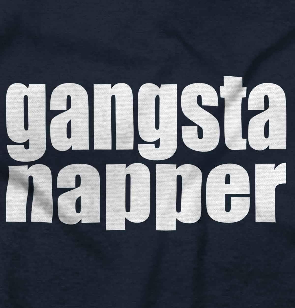 image:imageBrisco Brands Gangsta Napper Rap Hiphop Humor Toddler Boy Girl T ShirtNavy