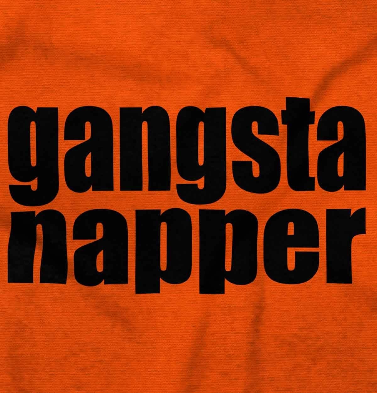image:imageBrisco Brands Gangsta Napper Rap Hiphop Humor Toddler Boy Girl T ShirtOrange