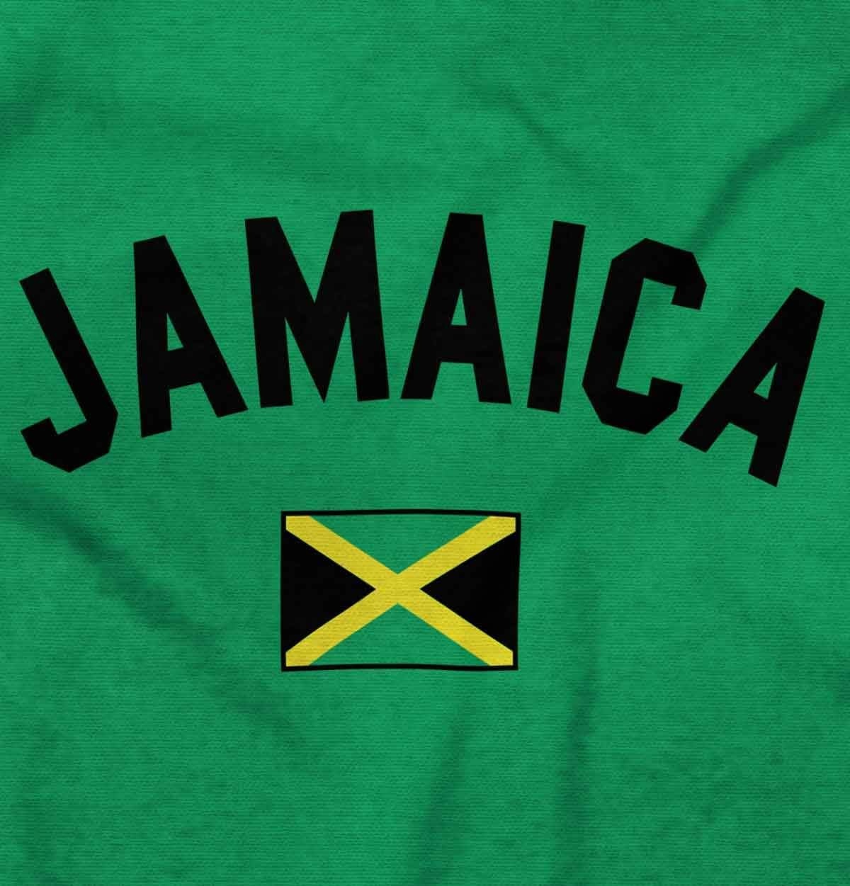 image:imageBrisco Brands Jamaica Country Flag Soccer Fan Pride Womens Slim Fit Graphic Tee