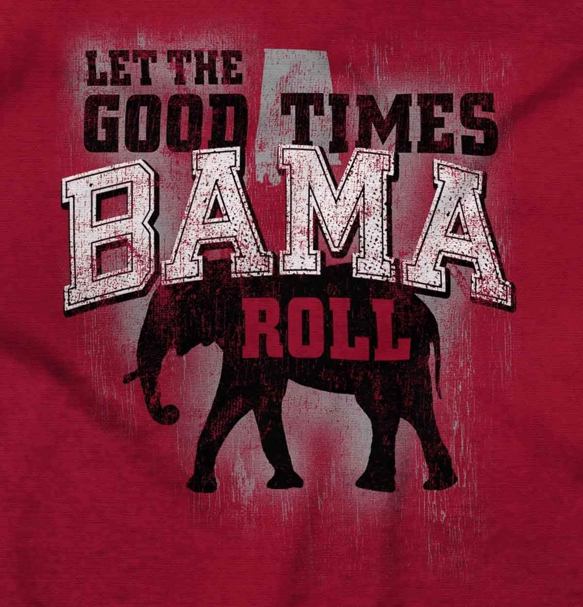 image:imageBrisco Brands Let The Good Times Roll Cool Alabama Hoodie Sweatshirt Women MenCardinal Red
