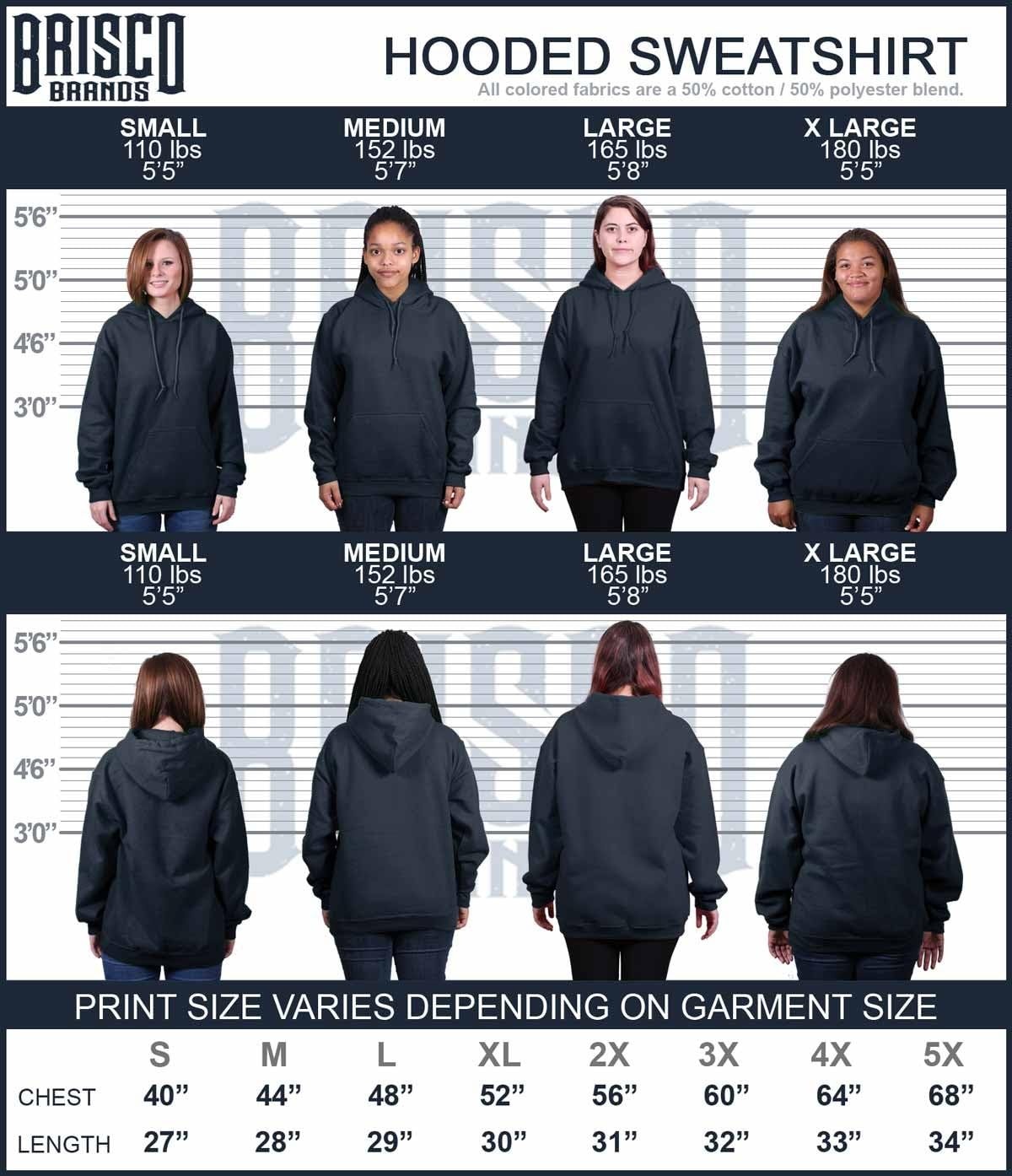 image:imageBrisco Brands Navy Girlfriend US Hoodie Sweatshirt WomenNavy