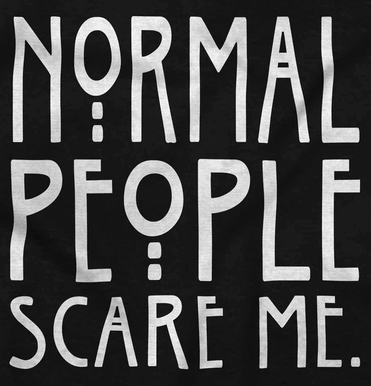 image:imageBrisco Brands Normal People Scare Me Tales Horror Hoodie Sweatshirt Women MenBlack