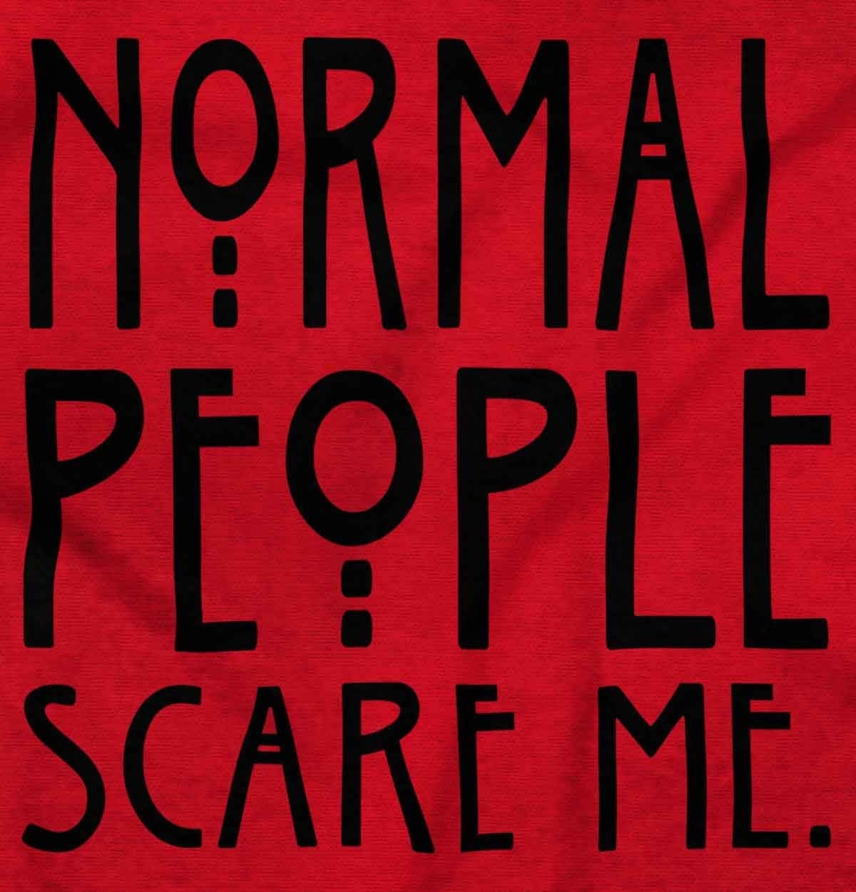 image:imageBrisco Brands Normal People Scare Me Tales Horror Hoodie Sweatshirt Women MenRed