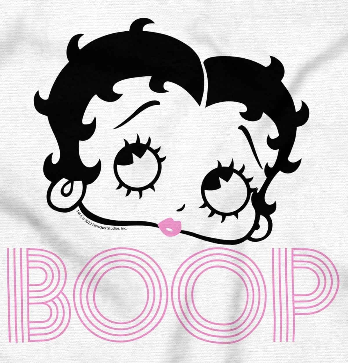image:imageBrisco Brands Retro Betty Boop Cartoon Character Hoodie Sweatshirt WomenWhite