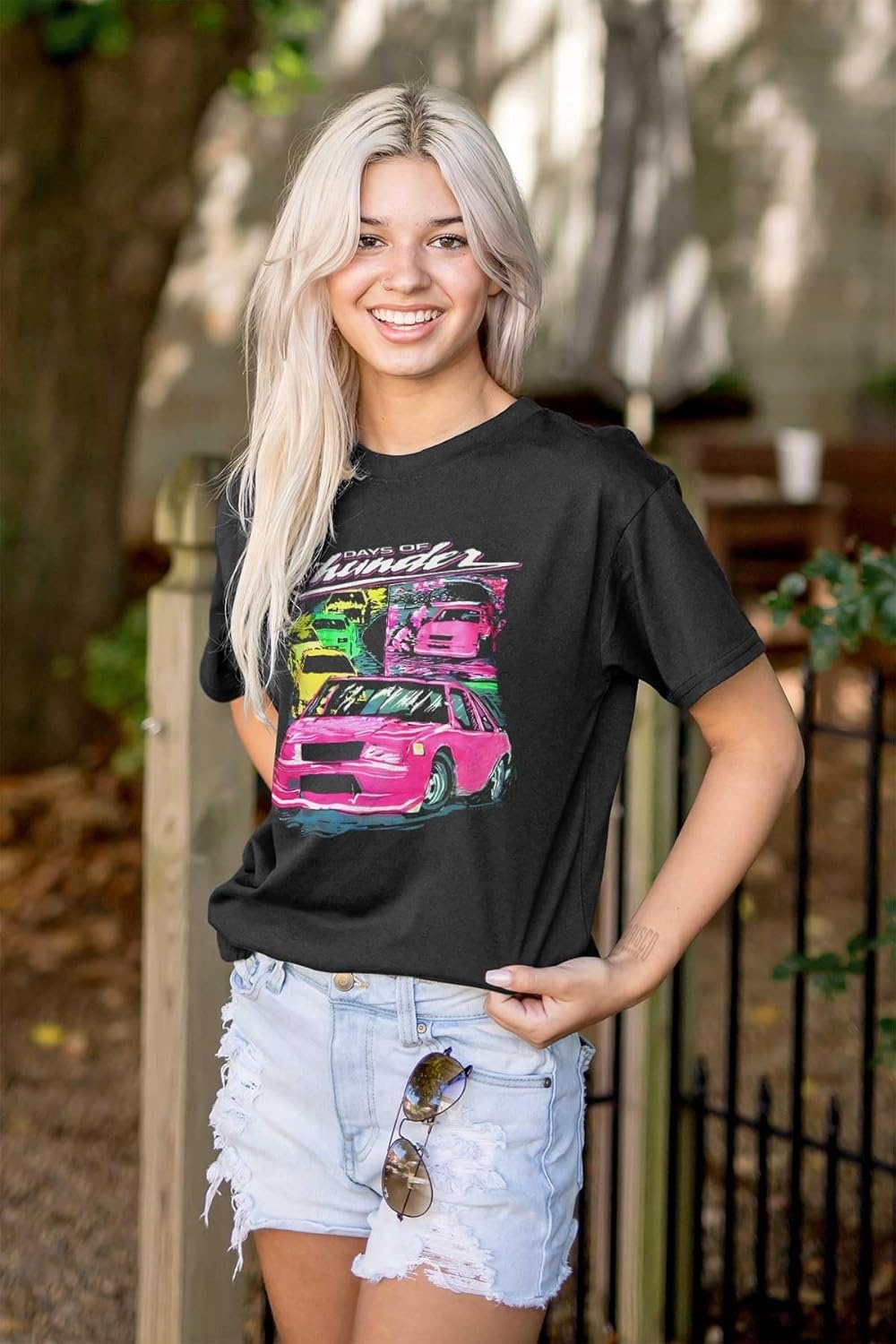 image:imageBrisco Brands Retro Days of Thunder Movie Racecar Mens Graphic T Shirt TeesBlack