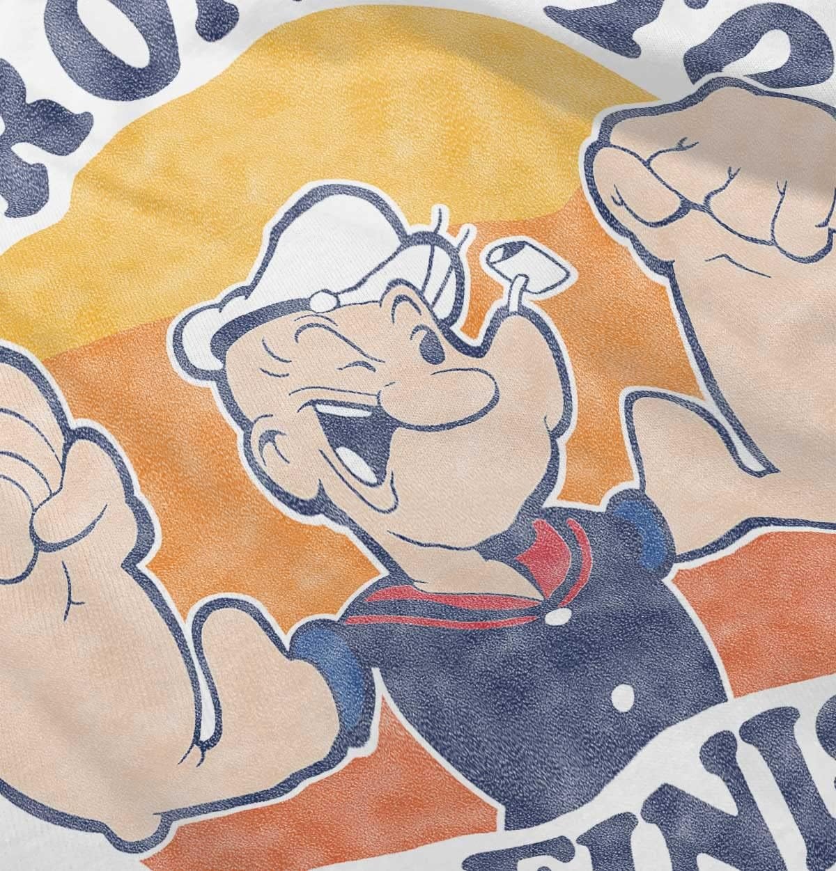 image:imageBrisco Brands Strong to The Finish Popeye Sailor Toddler Boy Girl T ShirtWhite