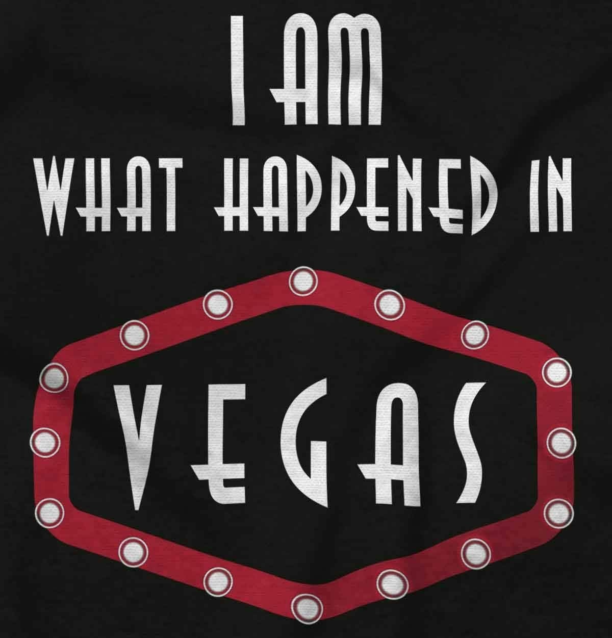 image:imageBrisco Brands What Happened In Vegas Funny Cute Baby Romper Boys or GirlsBlack