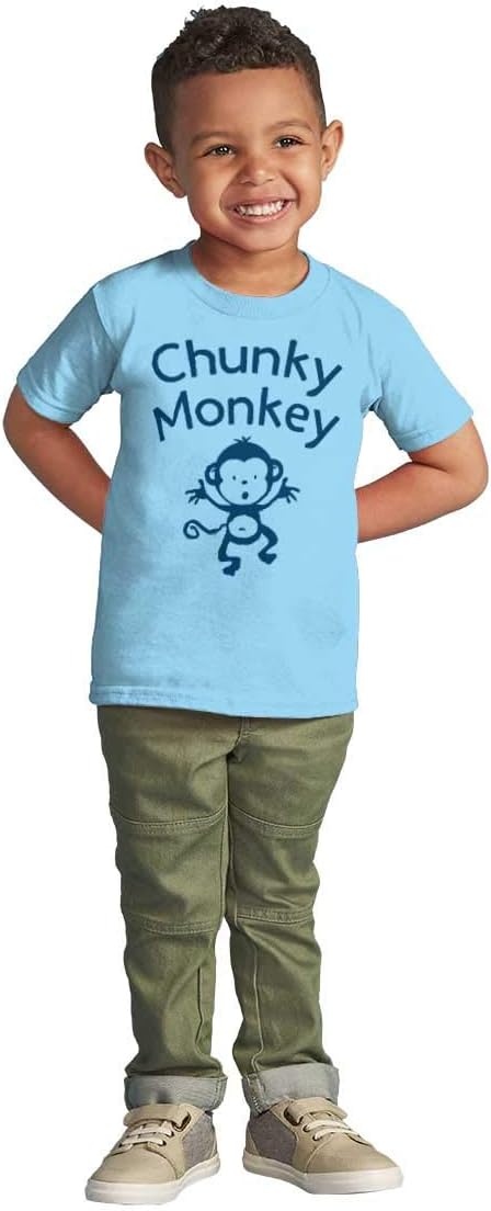image:imageChunky Monkey Adorable Animal Babies Toddler Boy Girl T ShirtLight Blue