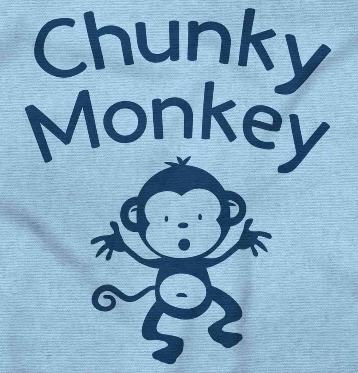 image:imageChunky Monkey Adorable Animal Babies Toddler Boy Girl T ShirtLight Blue